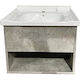 Gloria Laura Waschtisch mit Waschbecken Grey