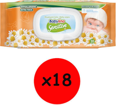 Babylino Sensitive Hypoallergen mit Kamille 18x54Stk