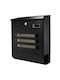 FFG Outdoor Mailbox Metallic in Black Color 35x11x41cm