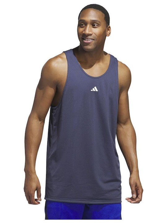 Adidas Men's Athletic T-shirt Short Sleeve Navy Blue