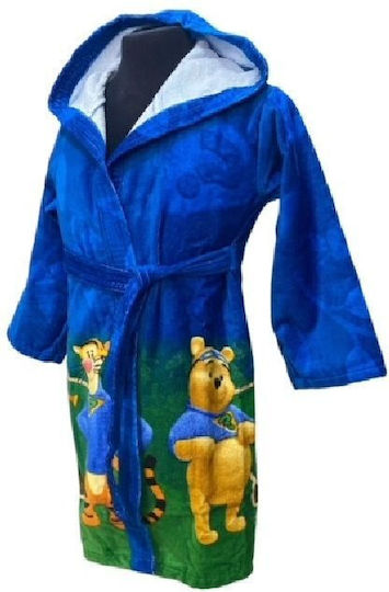Limneos Kids Hooded Bathrobe Blue