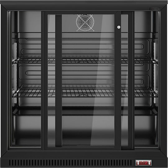 Lappas Ψυγείο Back Bar 220lt Διπλό Υ83.5xΠ90xΒ50.5cm
