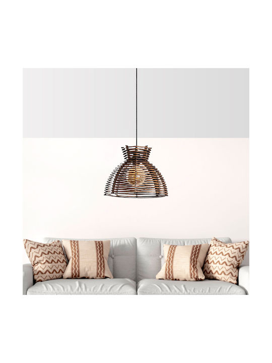 Lacin Adjustable Pendant Light Brown with Socket E27 30x30x60cm