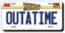 Back To Future License Chunky Μαγνητάκι Ψυγείου 6x11cm
