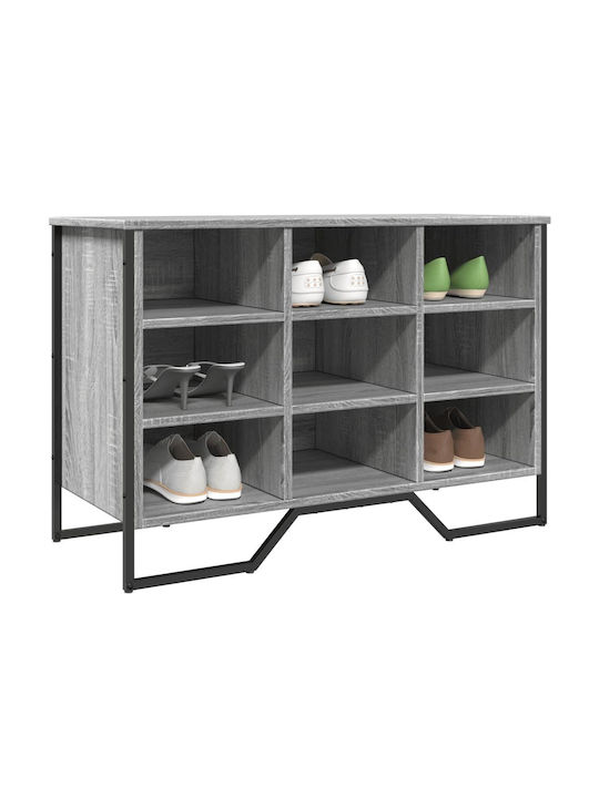 Metallic Shoe Organizer Gray 90x38x61.5cm