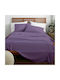 Lino Home Claro Pillowcase Set with Envelope Cover Mauve 50x70cm.