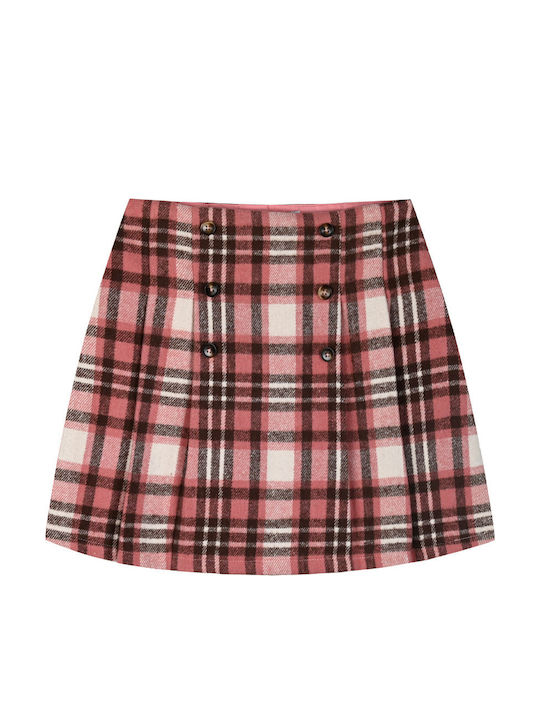 Kids' Skirt Checked Red