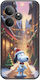Xmas Cartoons Snoopy Realme GT 6 5G Black TPU Black Silicone