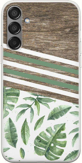 Leaves Samsung Galaxy M55 5g Flexible TPU Transparent Silicone