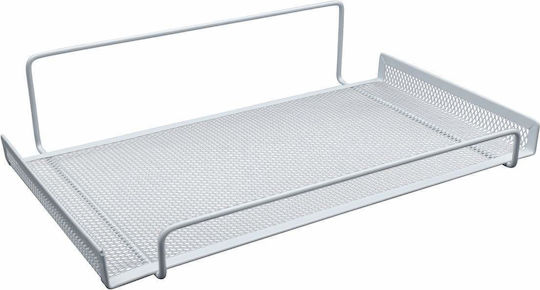 Uncle George An der Wand montiert Badezimmerregal Metallisch 30x19x7cm Weiß