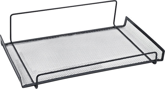 Uncle George An der Wand montiert Badezimmerregal Metallisch 30x19x7cm Schwarz