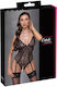 Bodysuit Sexy Plasă Negru