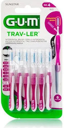 GUM Trav-ler Μεσοδόντια Βουρτσάκια 1.4mm Φούξια...