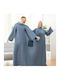 InnovaGoods Doublanket Velvet Blanket Single 160x180cm Blue
