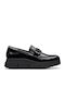 Loriini Izzy Leather Women's Moccasins in Black Color
