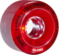 Roți Globe Bruiser Clear Red 62mm