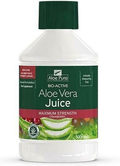 Optima Naturals Aloe Vera Juice 500ml Cranberry