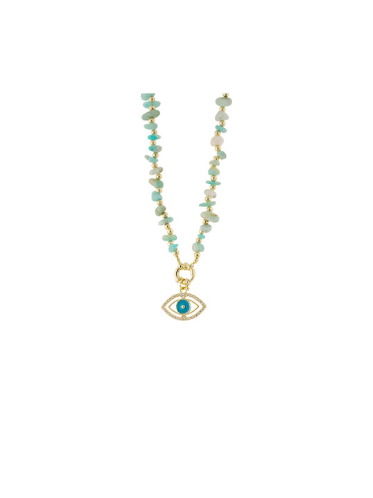 Loisir Necklace Eye Gold Plated