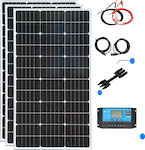 Hocheffizientes monokristallines Solarpanel 100W 200W 300W Langlebig Einfache Installation Starr 30