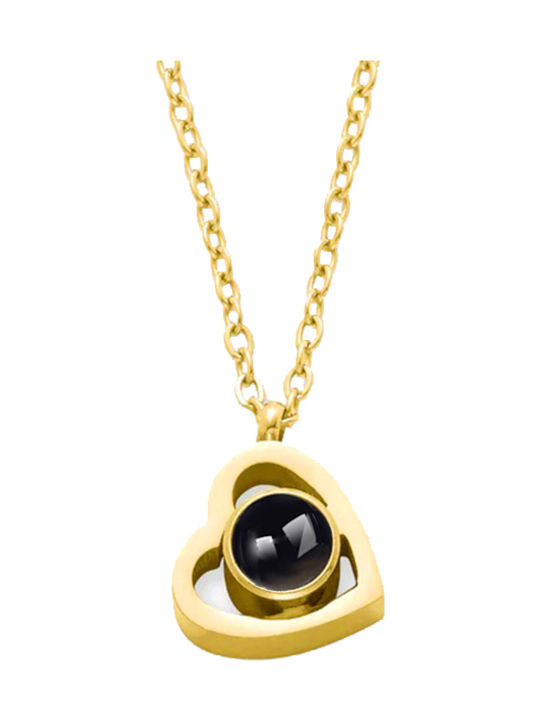 Theodora's Jewellery Necklace From Gold Plated Steel