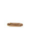 Atmosphera Wooden Dessert Divided Serving Plate with 3 Slots Beige 15x35x3cm