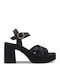 Leder Sandalen Schwarz