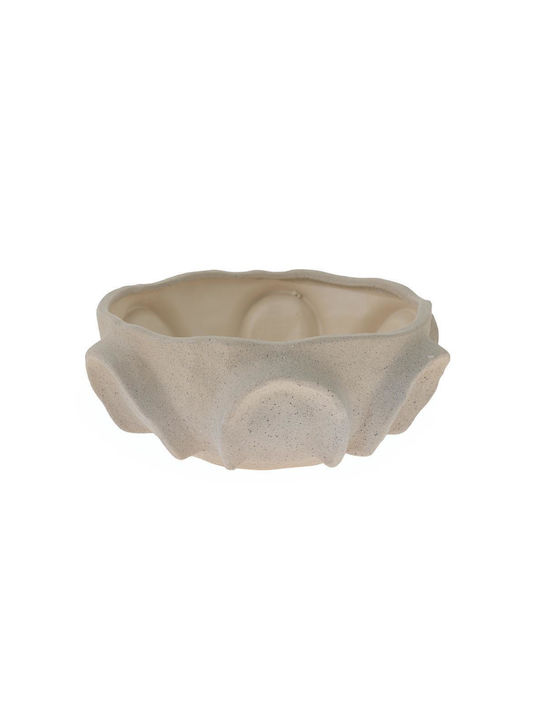 Zen Collection Dekorative Schüssel Keramik Beige 31.5x31.5x12.5cm 1Stück Zen Collection Dekorative Schüssel Keramik Beige 31.5x31.5x12.5cm 1Stück