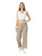 Women's Fabric Trousers Beige