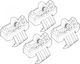 Nordrive Legs for Roof Bars 4pcs