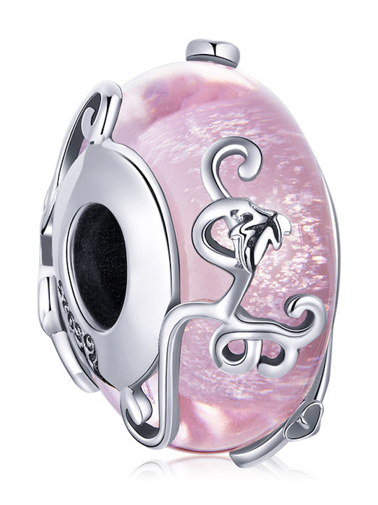 Silver me Shiny Glazed Charm από Ασήμι Ροζ