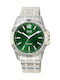 Q&Q Men's Watch 42mm Battery with Silver Metal Bracelet