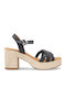 Leder Sandalen Schwarz
