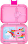 Yumbox Plastic Kids' Food Container Unicorns Pink