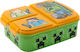 Gim Plastic Kids' Food Container Minecraft x x 5.5pcs