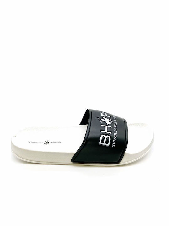 Beverly Hills Polo Club Herren Slides Weiße