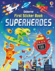 First Sticker Book Superheroes Usborne Publishing Ltd Paperback Softback