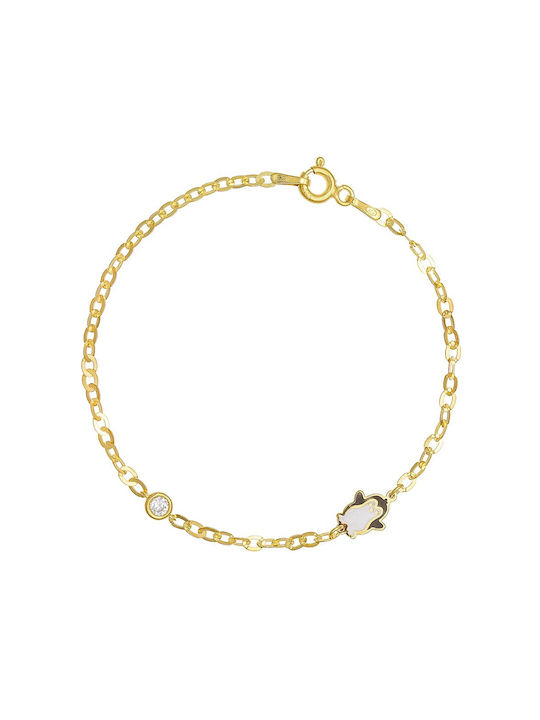 Children's Bracelet Silver 925 Hypoallergenic Enamel Element Zircon Stone