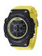 Invicta Racing Digital Herrenuhr 52mm Batterie mit Gelb Kautschukarmband