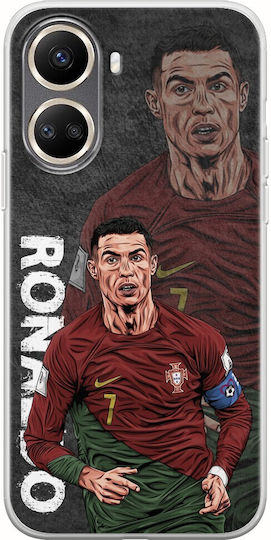 Football Stars Cristiano Ronaldo Portugal Huawei Nova 10 SE Flexible TPU Transparent Silicone