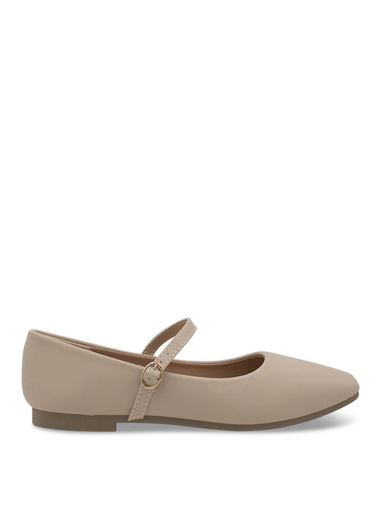 Tsouderos Shoes Ballerinas Beige