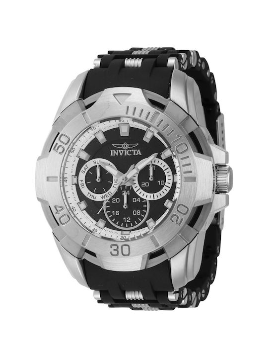 Invicta Sea Spider Herrenuhr 46mm Batterie mit Schwarz Gummi Armband