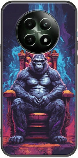 Wild Animals Gorilla Realme 12 5g Black Tpu Μαύρη Σιλικόνη