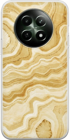 Agate Stone Golden Realme 12 5G Flexible TPU Transparent Silicone