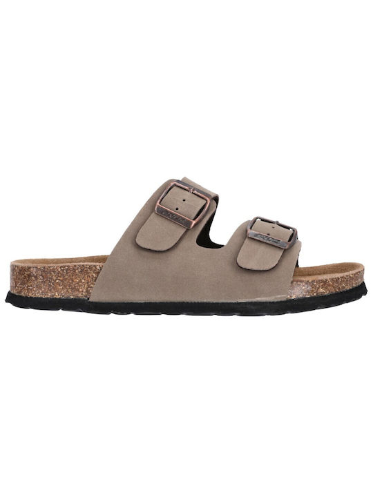 Cruz Women's Flat Sandals in Beige Color