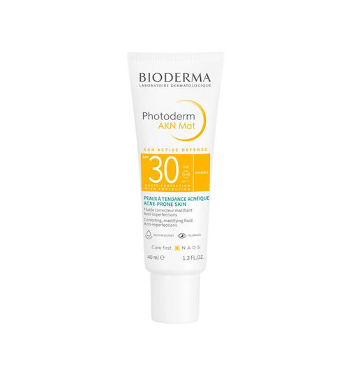 Bioderma Photoderm AKN Αδιάβροχο Αντηλιακό Προσώπου SPF30 40ml