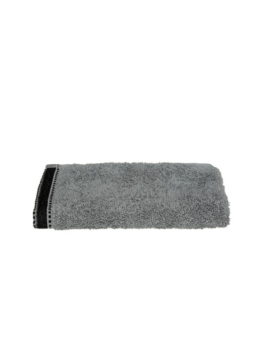 Atmosphera Hand Towel Joia 30x50cm Slate Grey W...
