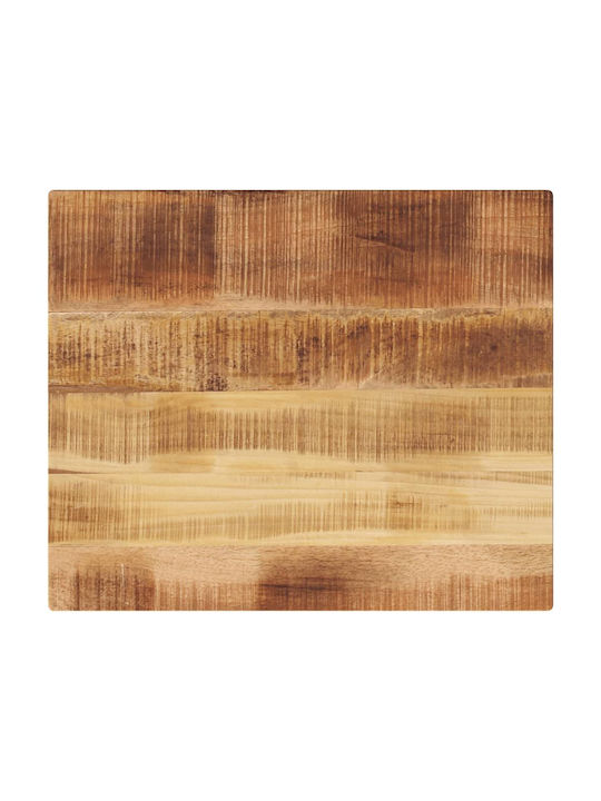 vidaXL Правоъгълена Повърхност на масата Масивно дърво Mango - Brown 60x50x3.8см 371392 1бр