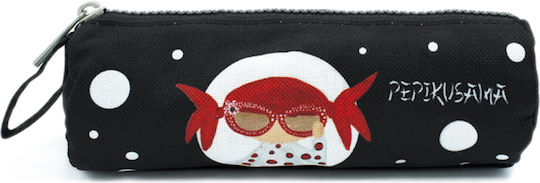 Pepita Viajera Pencil Case Barrel Black