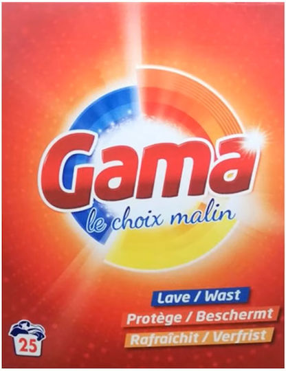 Gama Brands Απορρυπαντικό σε Σκόνη για Χρωματιστά Ρούχα 1.625kg (25 Μεζούρες)