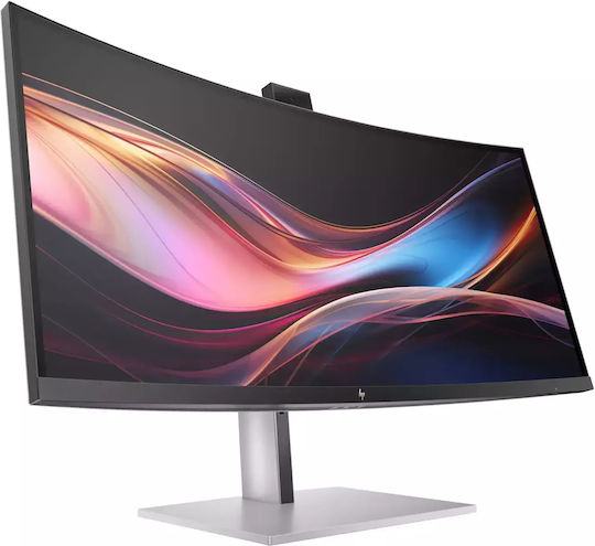 HP Series 7 Pro 734pm Ultrawide IPS HDR Monitor 34" QHD 3440x1440 mit Reaktionszeit 5ms GTG Silber